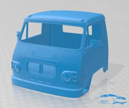 Avia 3500 1976 キャビン トラック 印刷可能 3Dプリントモデル .c4d .max .obj .3ds .fbx .stl .blend
