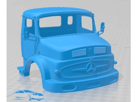 Mercedes Benz LAK 2624 1974 Cabin Truck Printable 3D Print Model