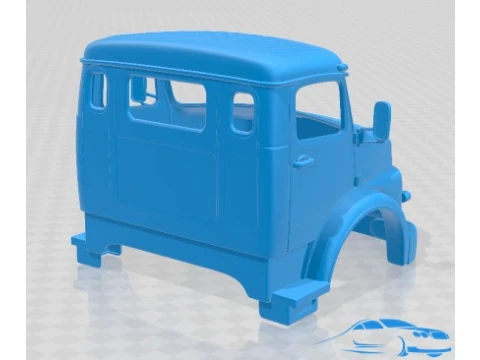 Mercedes Benz LAK 2624 1974 Cabin Truck Printable 3D Print Model