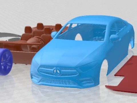 Mercedes Benz CLS 53 AMG 2019 Printable Car 3D Print Model