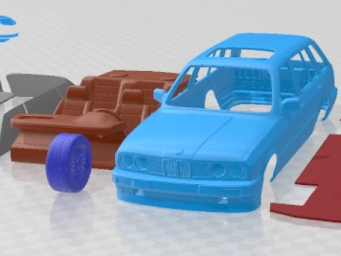 316i E30 Touring Auto zum Ausdrucken 3D Druckmodell
