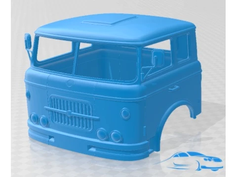 Skoda Liaz 706 RT 1957 Kabinli Kamyon Yazdırılabilir 3D Baskı Modeli