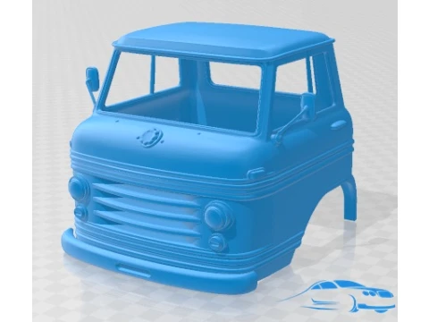 Volvo L430 1968 Cabin Truck zum Ausdrucken 3D Druckmodell