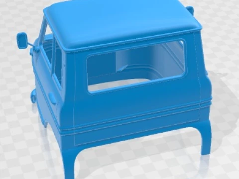 Volvo L430 1968 Cabin Truck Printable 3D Print Model
