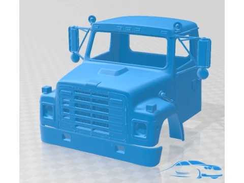 International S1900 1986 Cabin Truck zum Ausdrucken 3D Druckmodell