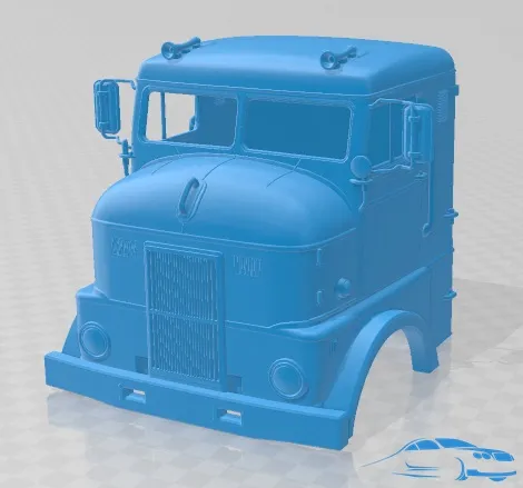 Peterbilt 350 1949 Body Cabin Truck Printable 3D Print Model .c4d .max .obj .3ds .fbx .stl .blend 