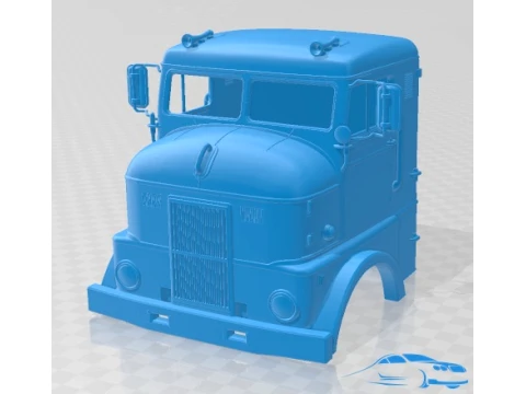 Peterbilt 350 1949 Karosserie-Kabinen-LKW zum Ausdrucken 3D Druckmodell