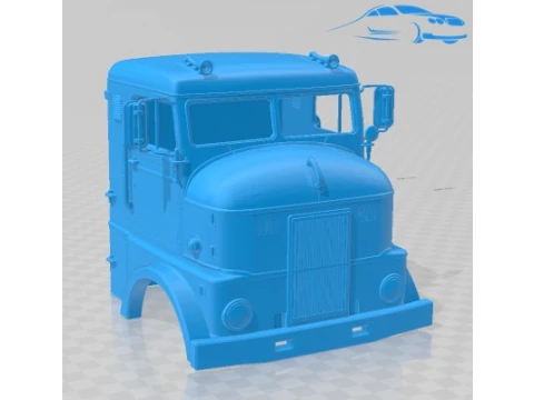 Peterbilt 350 1949 Body Cabin Truck Printable 3D Print Model