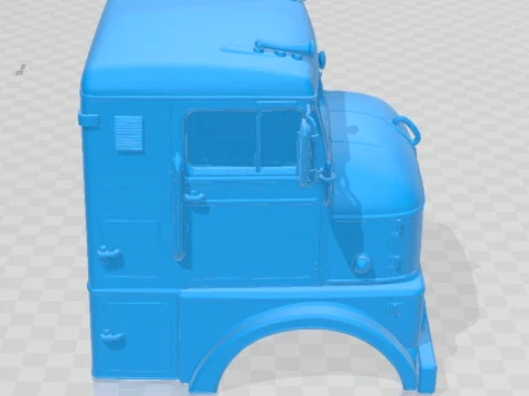 Peterbilt 350 1949 Body Cabin Truck Printable 3D Print Model
