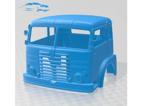 Fiat 682 N 125 1954 Kabinen-LKW zum Ausdrucken 3D Druckmodell