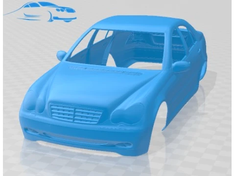 Mercedes Benz C Class W203 Sedan 2005 Printable Body Car 3D Print Model