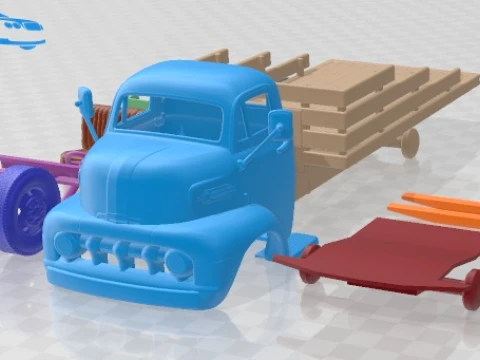 COE Truck 1952 Printable 3D Print Model