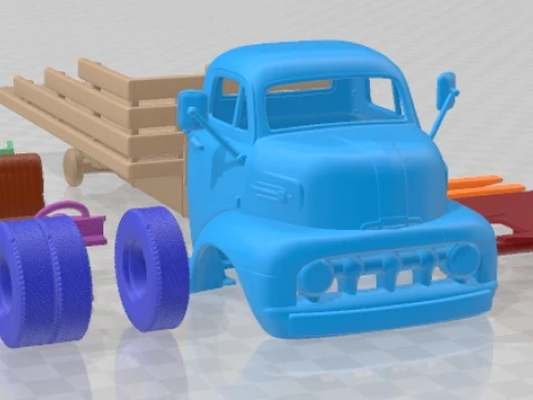 COE Truck 1952 Printable 3D Print Model