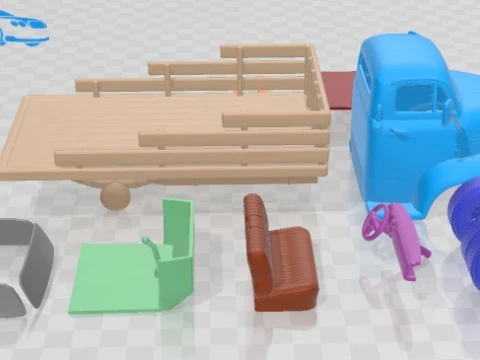 COE Truck 1952 Printable 3D Print Model