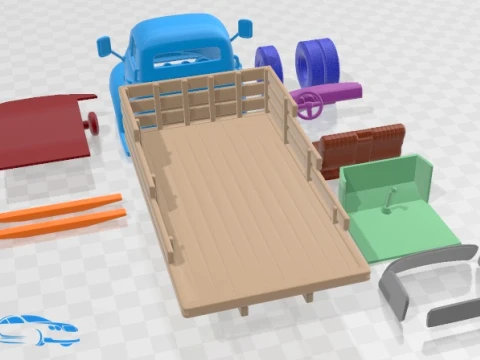 COE Truck 1952 Printable 3D Print Model