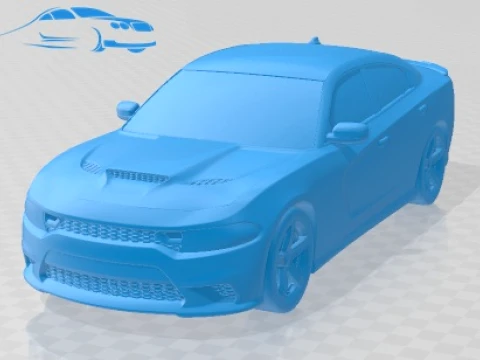 Dodge Charger SRT Hellcat 2019 Printable Car 3D Print Model