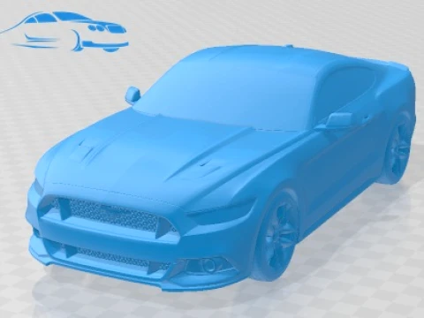 Mustang GT 2015 Printable Car 3D Print Model