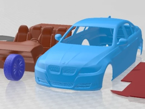 Series 3 E90 2006 Printable Car 3D Print Model