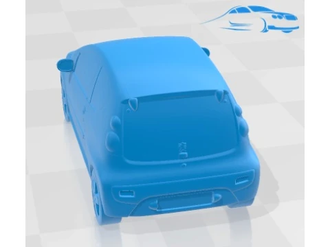 Peugeot 107 2013 Printable Car 3D Print Model