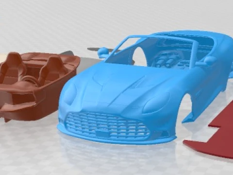 Aston Martin Vanquish Volante 2026 Printable Car 3D Print Model