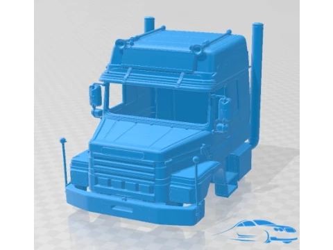 Scania 142 H 1984 Camion Cabine Imprimable Modèles 3D en vedette
