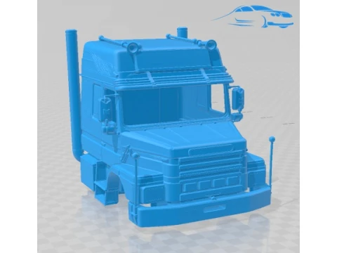Scania 142 H 1984 Cabin Truck Printable 3D Print Model