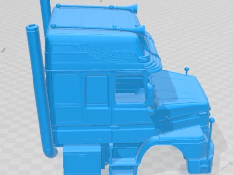 Scania 142 H 1984 Cabin Truck Printable 3D Print Model