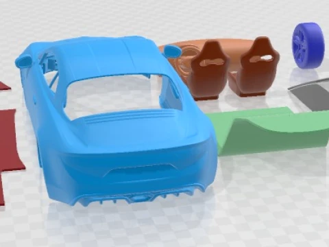 Renault Alpine A110 2018 Printable Car 3D Print Model