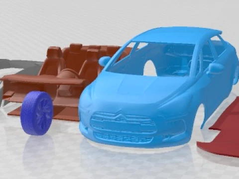 Citroen DS5 2013 Printable Car 3D Print Model