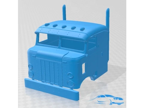 Kenworth Bullnose 1949 Cabin Truck Printable 3D Print Model