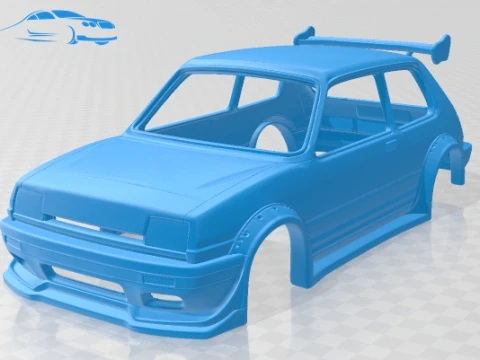 雷诺 5 改装可打印车身车 3D 打印模型