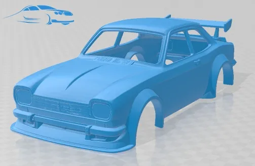 Carro de corpo imprim&iacute;vel Escort MK1 RS 2000 Tuning Modelo de Impressão 3D .c4d .max .obj .3ds .fbx .stl .blend 