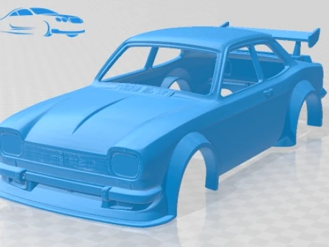 Escort MK1 RS 2000 改装可打印车身车 3D 打印模型