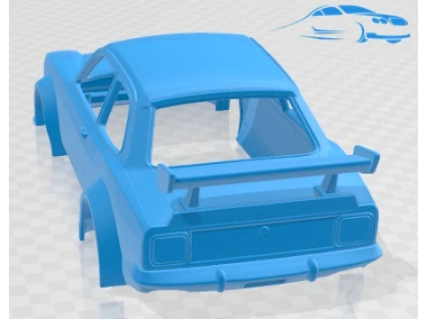 Carro de corpo imprim&iacute;vel Escort MK1 RS 2000 Tuning Modelo de Impressão 3D
