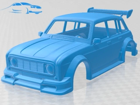 雷诺 4 改装可打印车身车 3D 打印模型