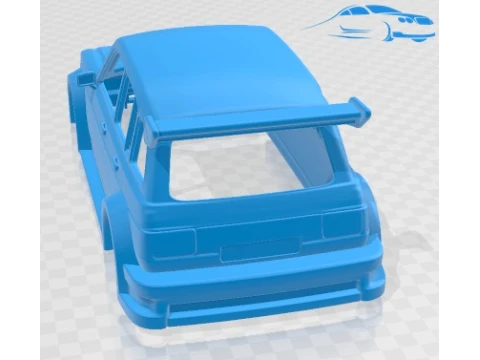 Renautl 4 Tuning Printable Body Car 3D Print Model