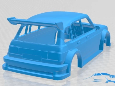 Renautl 4 Tuning Printable Body Car 3D Print Model