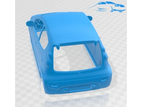 Peugeot 107 5 Door 2013 Printable Body Car 3D Print Model