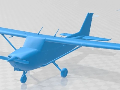 Lekki samolot Cessna 172 do druku Model do druku 3D