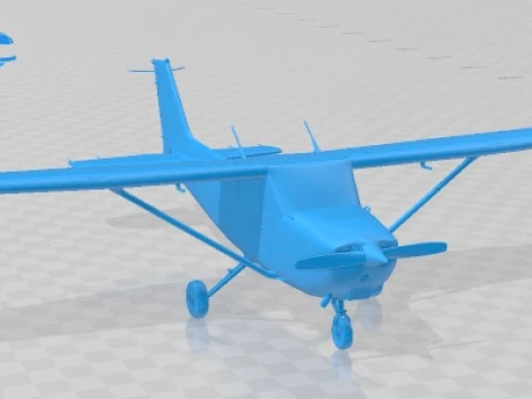 Cessna 172 Light Aircraft Printable 3D Print Model