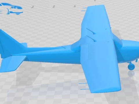 Cessna 172 Light Aircraft Printable 3D Print Model