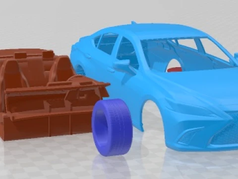 Lexus ES350 F Sport 2019 Printable Car 3D Print Model