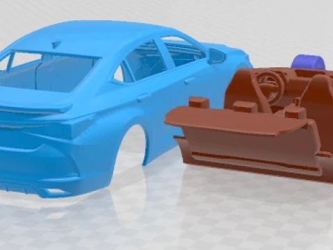 Lexus ES350 F Sport 2019 Printable Car 3D Print Model