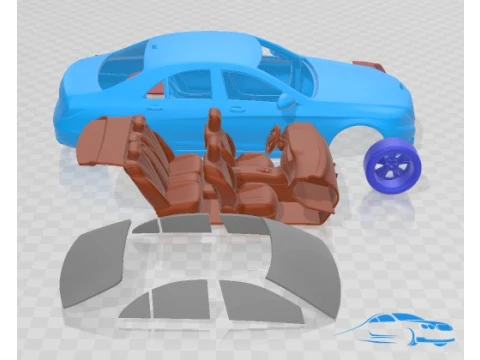 Mercedes Benz S Class 2014 Printable Car 3D Print Model