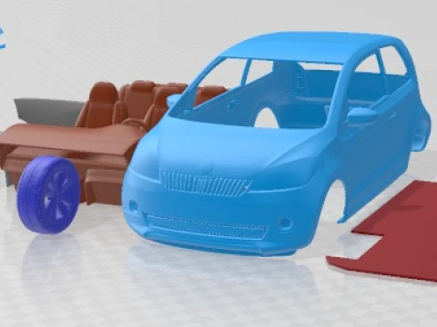Skoda CitiGo 2013 Printable Car 3D Print Model
