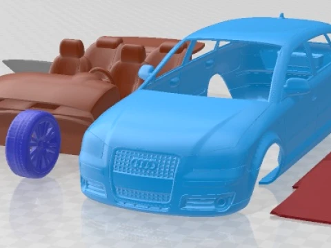 Audi A3 5 Doors 2006 Printable Car 3D Print Model