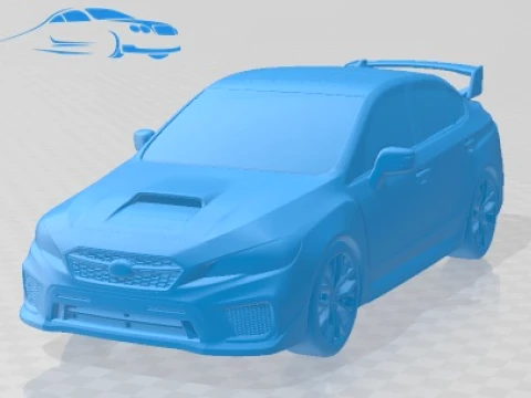 Carro imprimível Subaru WRX STI s209 2019 Modelo de Impressão 3D