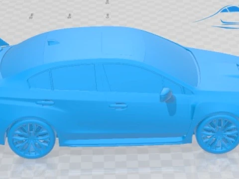 Subaru WRX STI s209 2019 Printable Car 3D Print Model