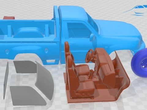 Nissan Patrol Pickup 2016 Printable Car 3D Print Model