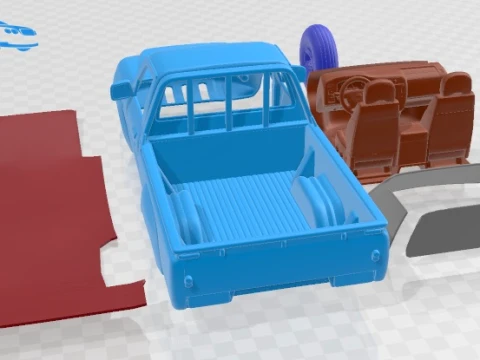 Nissan Patrol Pickup 2016 Printable Car 3D Print Model
